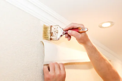 Pose de papier peint à Grendelbruch — revêtements muraux et toiles de verre